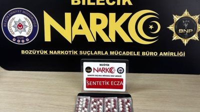 Bilecik’in Bozüyük ilçesinde bir araç ve 2 şahıs üzerinde gerçekleştirilen