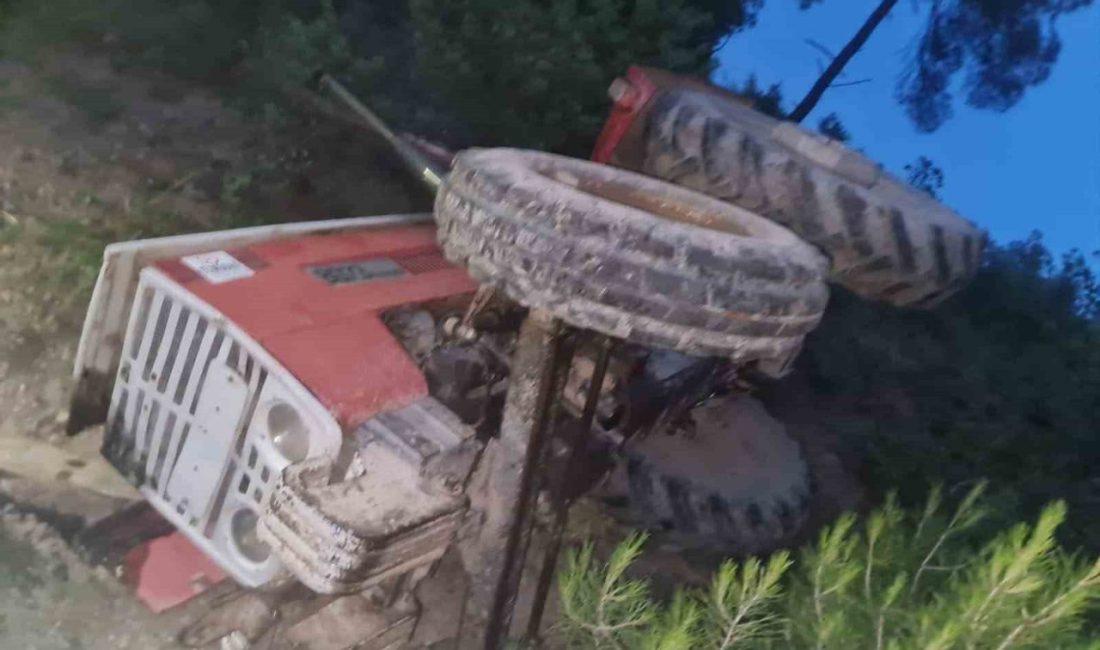 Bilecik’te bir traktörün kontrolden çıkarak devrilmesi sonucu meydana gelen trafik