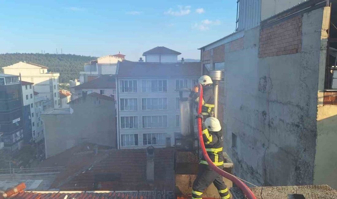 Bilecik’te bir restoranın bacasında çıkan yangın korkuttu. Alınan bilgilere göre,