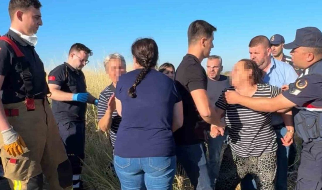 Edirne’de sulama kanalında cansız bedeni bulunan motosiklet sürücüsünün cenazesi başında,