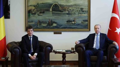 Cumhurbaşkanı Recep Tayyip Erdoğan ile Romanya Cumhurbaşkanı Nicuşor Daniel Dan