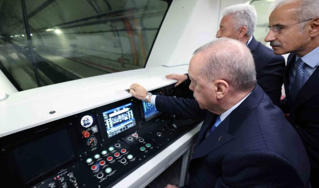 Cumhurbaşkanı Recep Tayyip Erdoğan, Halkalı-İstanbul Havalimanı-Gayrettepe Metro Projesi’nin son etabı