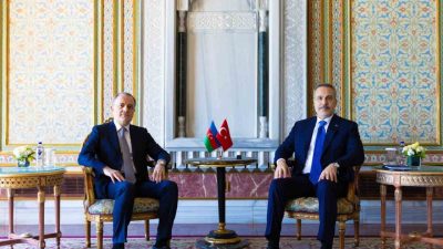 Dışişleri Bakanı Hakan Fidan, Azerbaycan Dışişleri Bakanı Ceyhun Bayramov ile