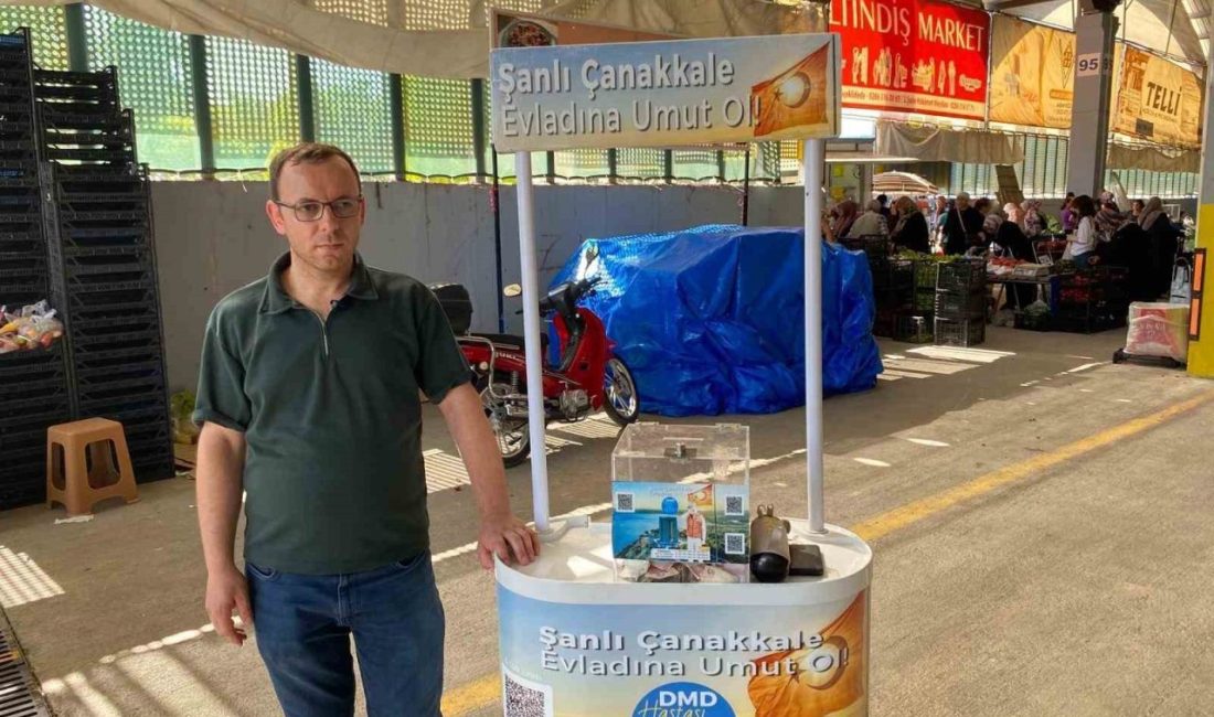 Çanakkale’nin Biga ilçesinde DMD hastası İsa Berat Emre için toplanan