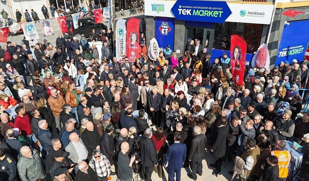 Tekirdağ Büyükşehir Belediyesinin sosyal belediyecilik anlayışıyla hayata geçirdiği TEK Market