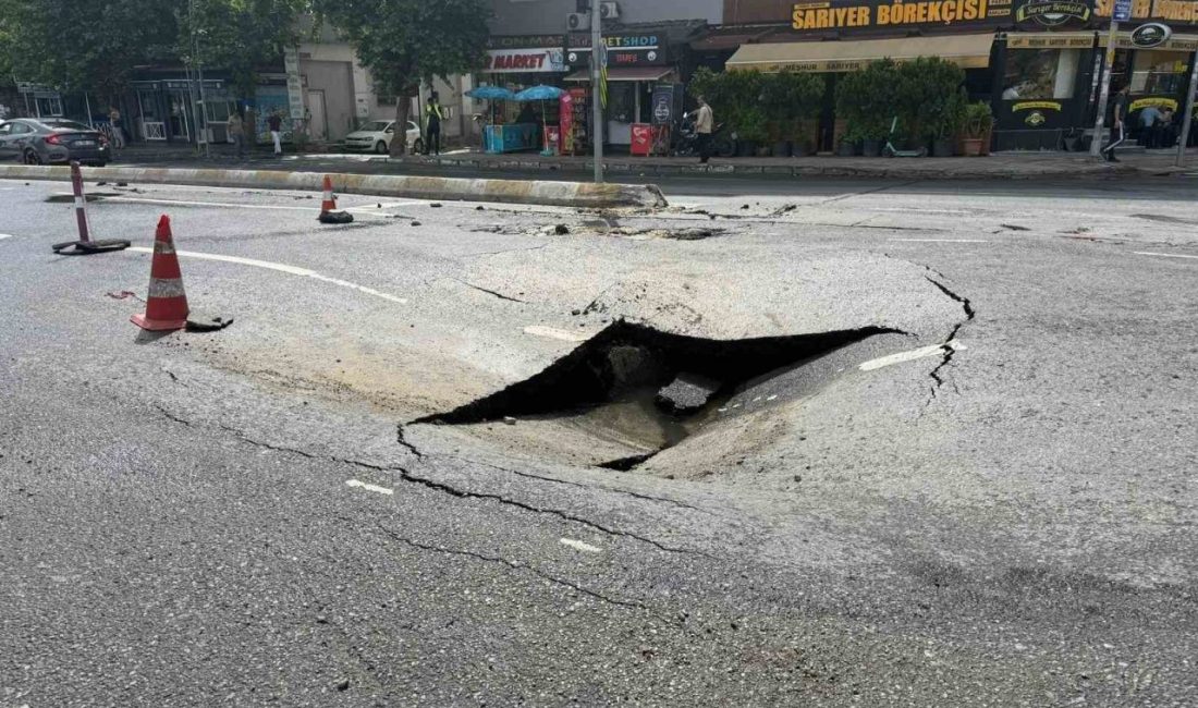 İstanbul’un Esenyurt ilçesinde, İSKİ’nin ana su boru hattının patlamasıyla ortalık