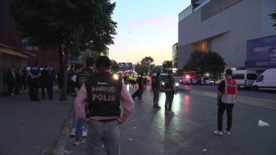 İstanbul Beyoğlu’nda, İstanbul Emniyet Müdürü Selami Yıldız’ın da katıldığı dron