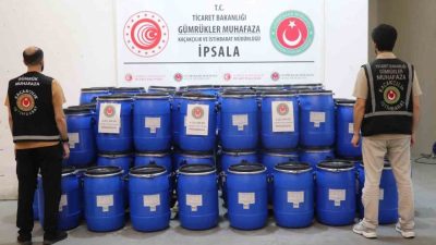 Edirne’deki İpsala Gümrük Kapısı’nda piyasa değeri 3 milyar 25 milyon