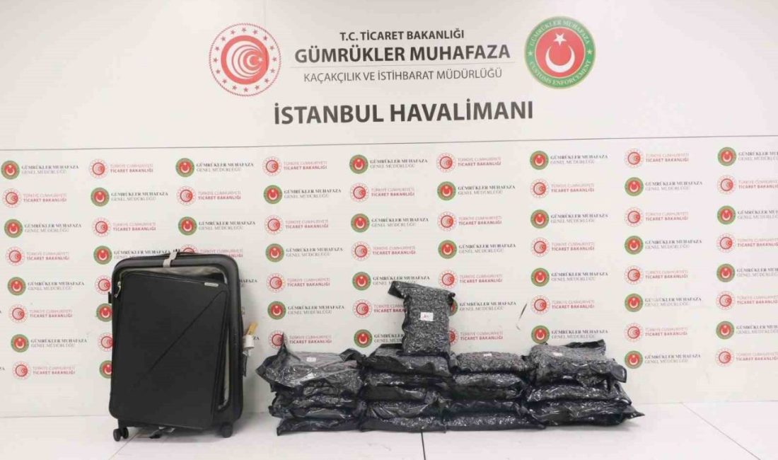 İstanbul Havalimanı’nda Ticaret Bakanlığı Gümrükler Muhafaza ekiplerince düzenlenen operasyonda piyasa