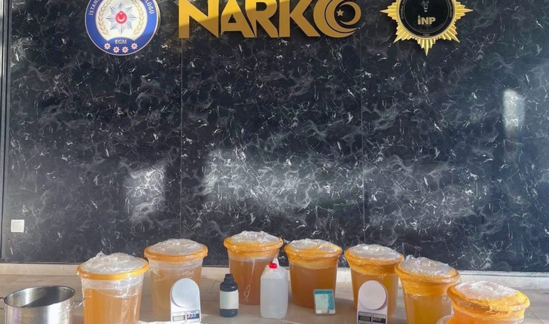 İstanbul Emniyet Müdürlüğü Narkotik Suçlarla Mücadele Şube Müdürlüğü’nce, Küçükçekmece’de bir