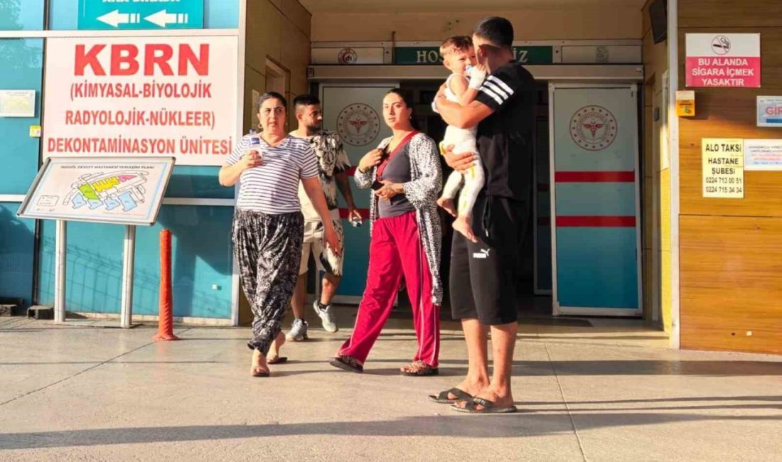 Bursa’nın İnegöl ilçesinde meydana gelen olayda, mangal için yakılan ateşe