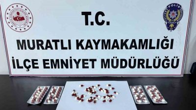 Tekirdağ’ın Muratlı ilçesinde Emniyet Müdürlüğü Asayiş Büro Amirliği’ne bağlı narkotik