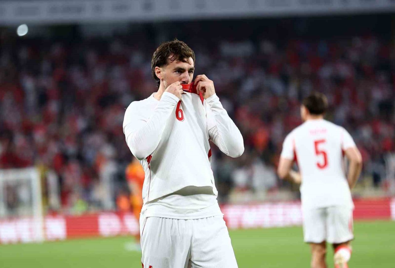 Milli futbolcu Orkun Kökçü, Kuzey Makedonya maçında attığı golle A