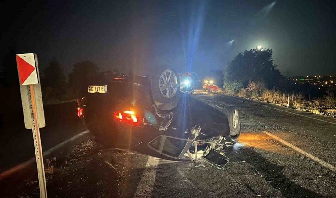 Muratlı-Tekirdağ karayolu üzerinde Sırtköy Mahallesi mevkiinde gece saatlerinde meydana gelen