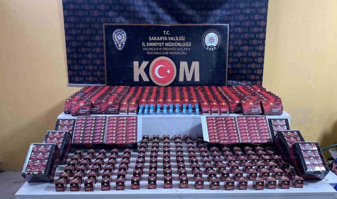 Sakarya’nın Adapazarı ve Arifiye ilçesinde kaçakçılık operasyonunda 3 şüpheli gözaltına