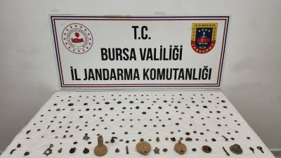 Bursa’nın Gemlik ilçesinde jandarma ekiplerince düzenlenen operasyonda, Roma ve Bizans