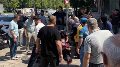 Bursa’nın Yıldırım ilçesinde komşu iki esnaf arasında iş yeri önüne