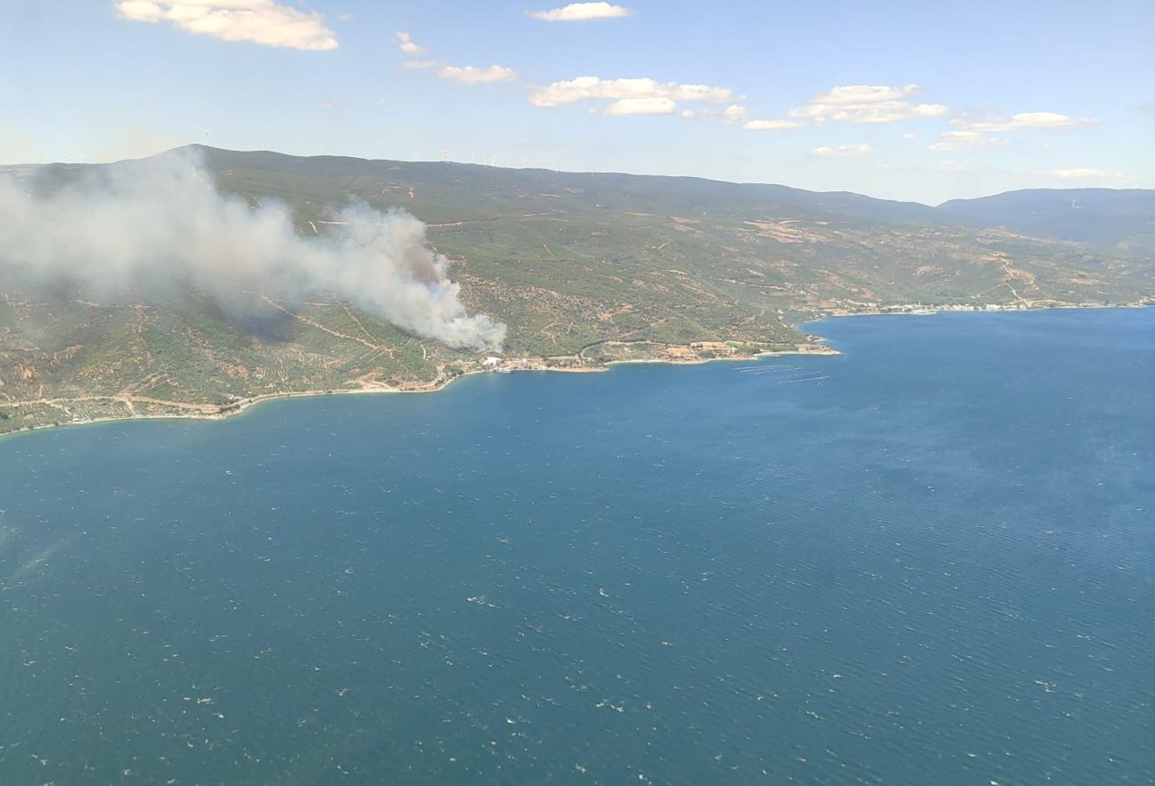 Yalova’nın Armutlu ilçesi Kapaklı köyü hattında orman yangını meydana geldi.