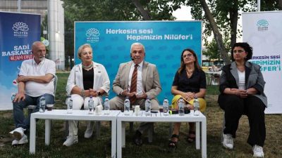 Nilüfer Belediye Başkanı Şadi Özdemir, İhsaniye Mahallesi sakinleri ile bir