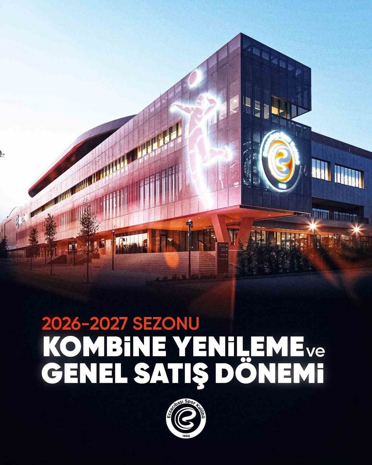 Eczacıbaşı Spor Kulübü’nde, 60. yılın kutlanacağı 2026-2027 sezonu için kombine