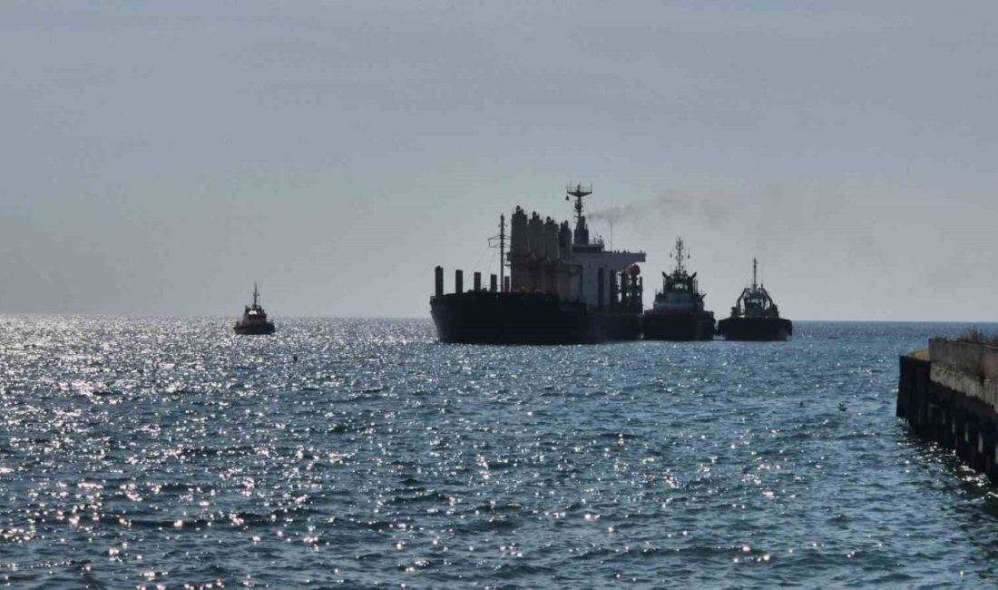Tekirdağ açıklarında karaya oturan yük gemisini yeniden yüzdürmek için başlatılan