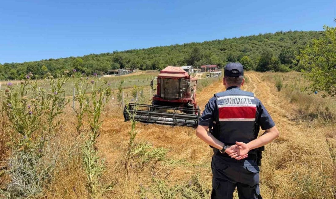 Bilecik’te su tankeri kullanmadan hasat yapan biçördöver sahibine 3 bin