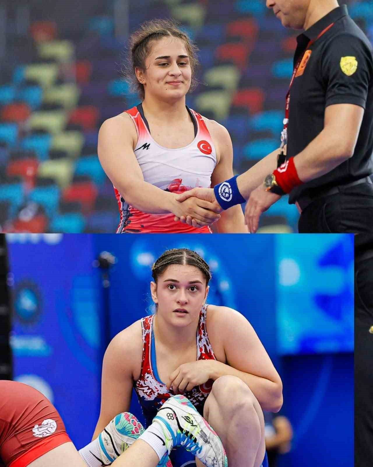 U17 Dünya Şampiyonası’nda, Avrupa şampiyonu milli sporcular Özdenur Özmez ve