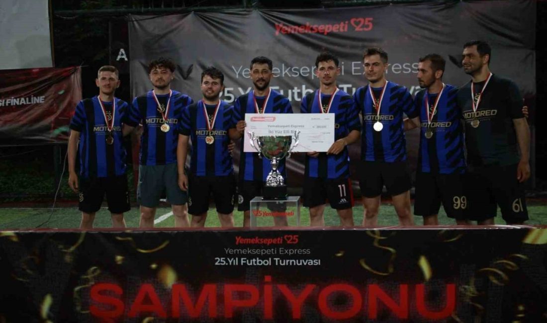 Yemeksepeti’nin 25. yılına özel düzenlenen şehirler arası futbol turnuvası, bir