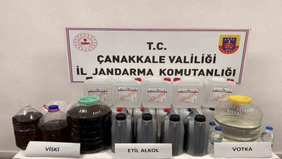 Çanakkale’de jandarma ekiplerince Bayramiç ve Biga ilçelerinde gerçekletirilen operasyonda çok