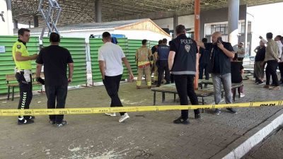 Edirne Şehirlerarası Otobüs Terminali’nde yaklaşık 10 metre yükseklikteki platformda yapılan