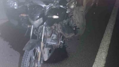 Edirne’nin İpsala ilçesinde meydana gelen trafik kazasında, motosiklet, arkadan çarpan