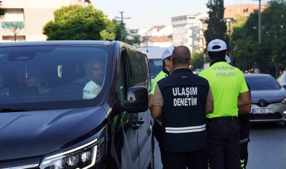 Gebze ve Karamürsel’de gerçekleştirilen korsan servis denetimlerinde mevzuata aykırı faaliyet