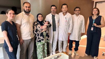 Hamileliğinin 23’üncü haftasında omuriliğinde tümör tespit edilen 34 yaşındaki Amina