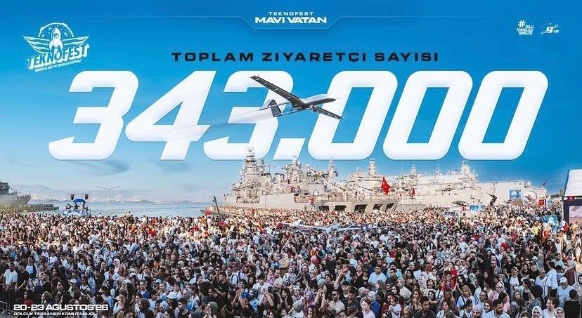 Kocaeli’deki Gölcük Tersanesi Komutanlığı’nda düzenlenen TEKNOFES Mavi Vatan’ı 343 bin