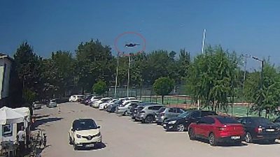 Yalova’da eğitim uçuşu esnasında kaza kırıma uğrayan F-16 uçağının düşme