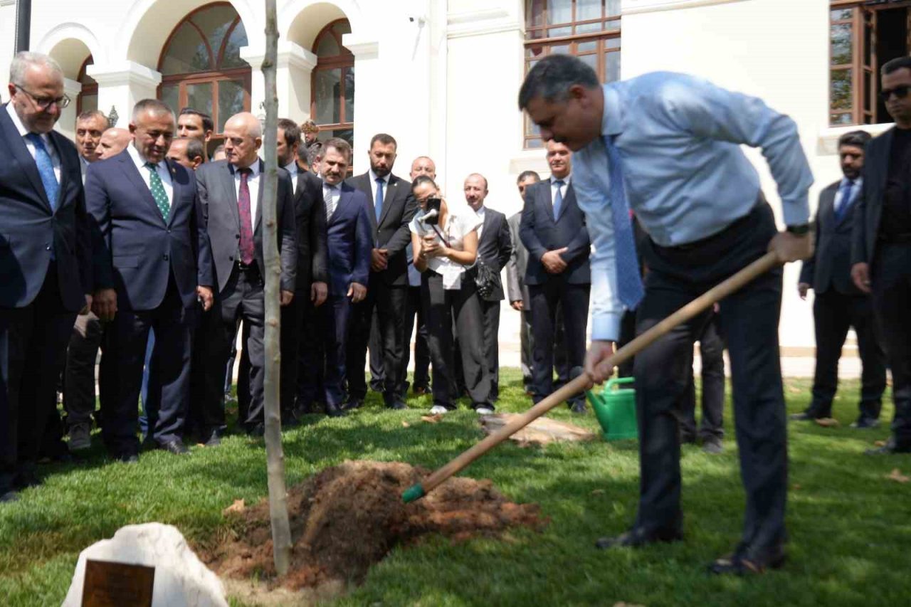 İçişleri Bakanı Mustafa Çiftçi, Bilecik Valiliği bahçesinde adını taşıyan çınar