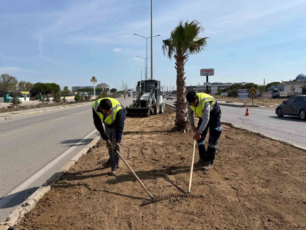 Balıkesir Büyükşehir Belediyesi tarafından Bursa-Çanakkale yolu üzerindeki Bandırma girişinde gerçekleştirilen