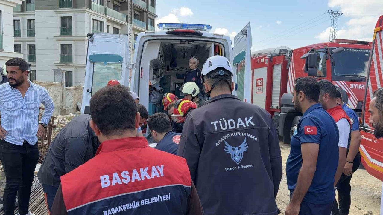 Başakşehir’de inşaat alanında yaşanan göçükte toprak altında kalan işçinin hayatını