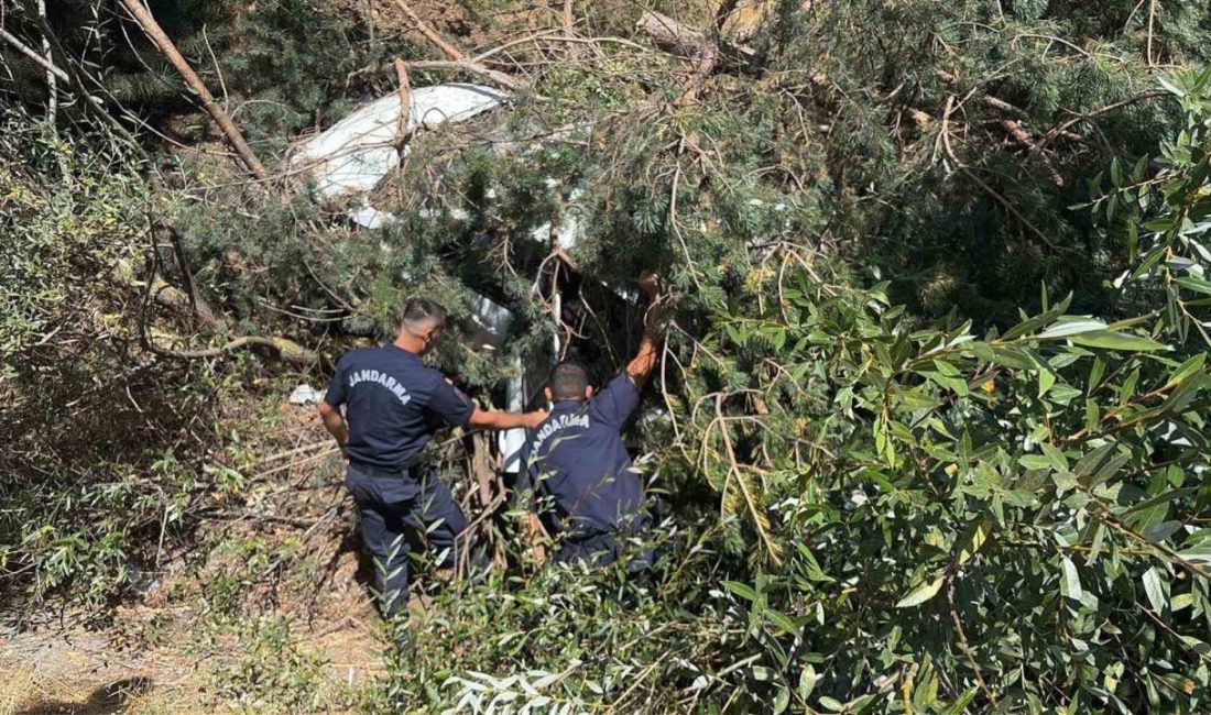 Bilecik’te seyir halinde kontrolden çıkan otomobil şarampole uçarken, şans eseri