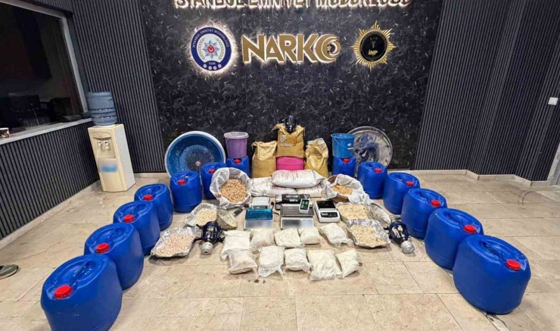 İstanbul’da 21-23 Eylül tarihleri arasında farklı ilçelerde düzenlenen narkotik operasyonlarında