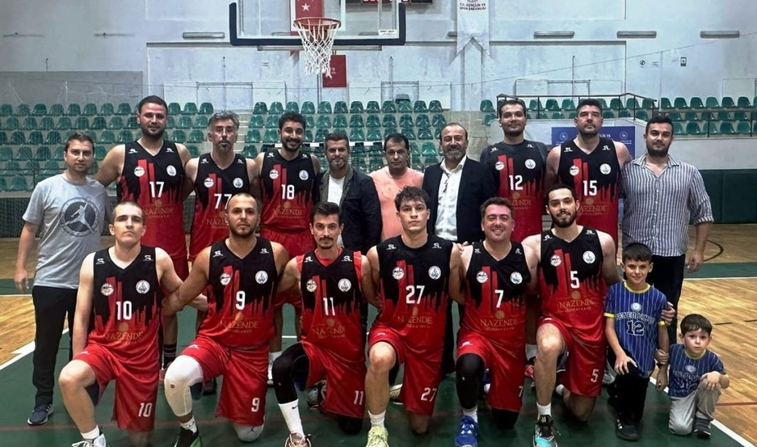 Kocaeli Büyük Erkekler Basketbol Ligi mücadelesinde Körfez Gençlerbirliği, Gebze Olimpik