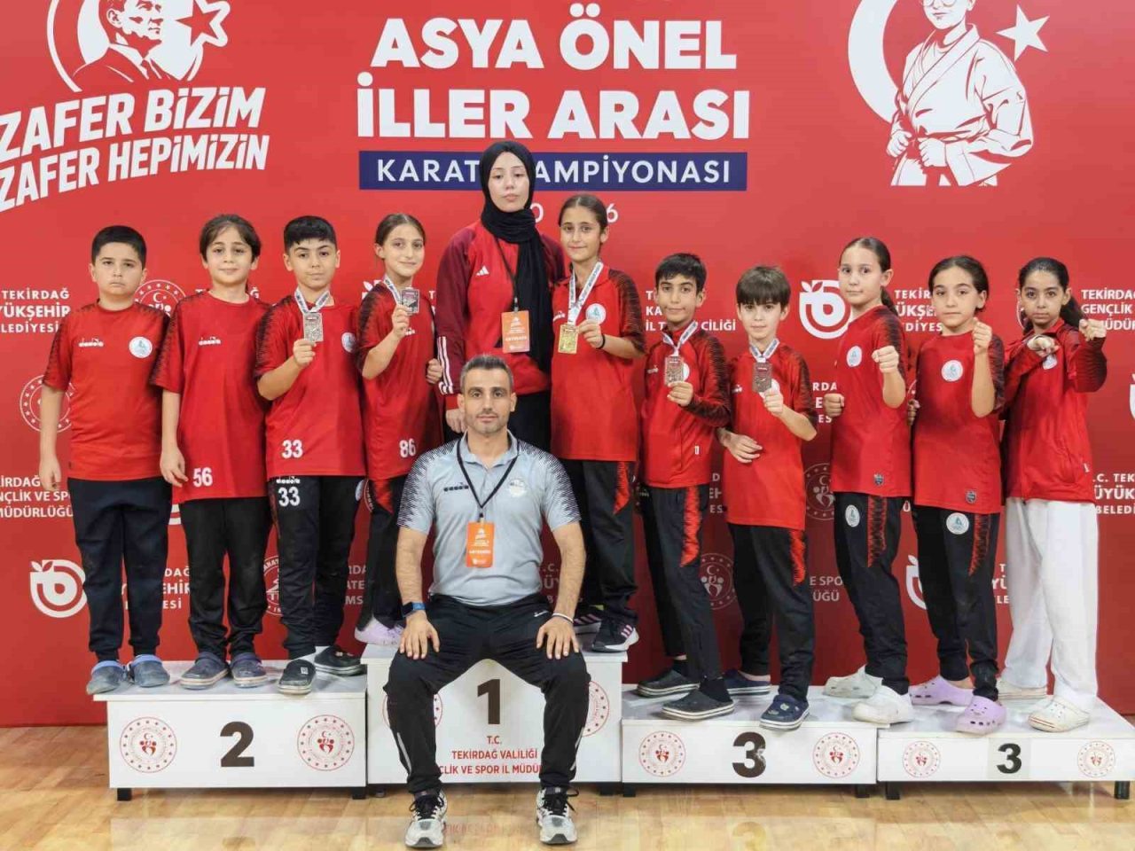 Tekirdağ’ın Çorlu ilçesinde düzenlenen Asya Önel İller Arası Karate Şampiyonası’na