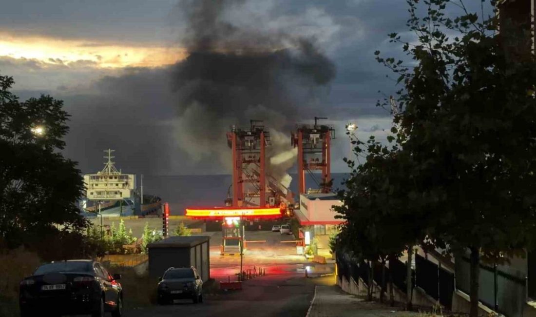Tekirdağ’ın Süleymanpaşa ilçesinde bulunan Ceyport Limanı’nda bir kamyonette yangın çıktı.
