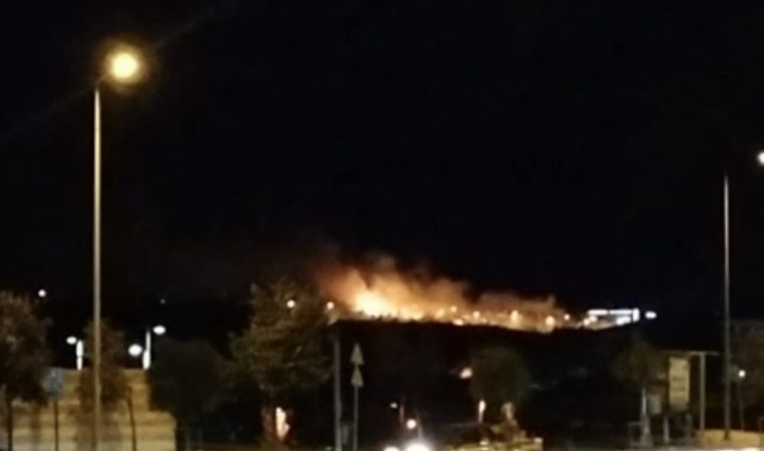 Kırklareli’nin Lüleburgaz ilçesinde otluk alanda başlayan yangın, çevredeki tarım arazileri